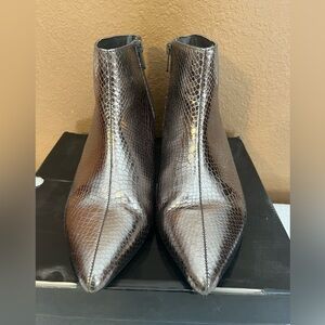 Torrid pewter kitten heel bootie